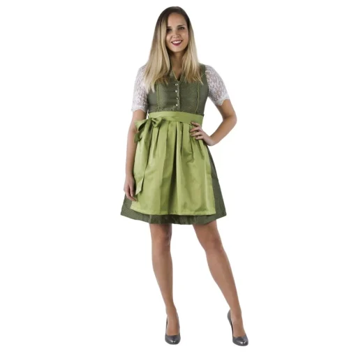 Dirndl Amelia Olivengrønn
