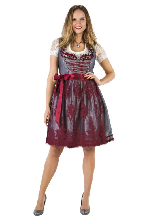Dirndl Amelia Rød