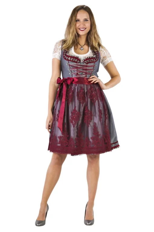 Dirndl Amelia Rød