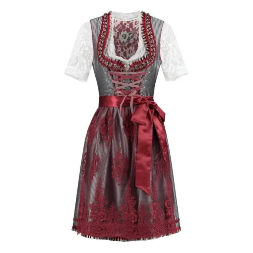 Dirndl Amelia Rød