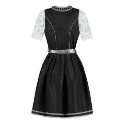 Dirndl Amelia Svart og Sølvgrå
