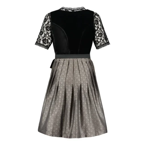Dirndl Amelia Velur Svart