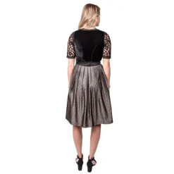 Dirndl Amelia Velur Svart
