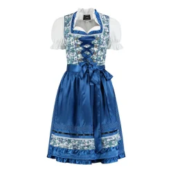Dirndl Blomster Blå