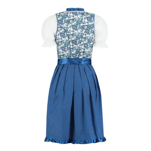 Dirndl Blomster Blå