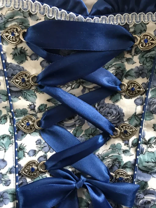 Dirndl Blomster Blå