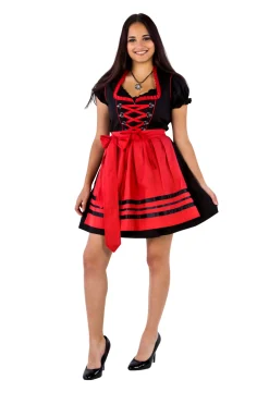 Dirndl Brigitta Rød