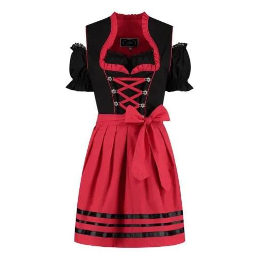 Dirndl Brigitta Rød