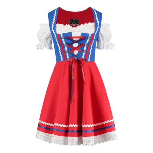Dirndl Carmen Rød
