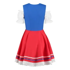 Dirndl Carmen Rød