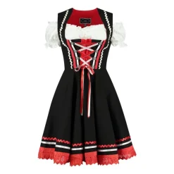 Dirndl Carmen Svart