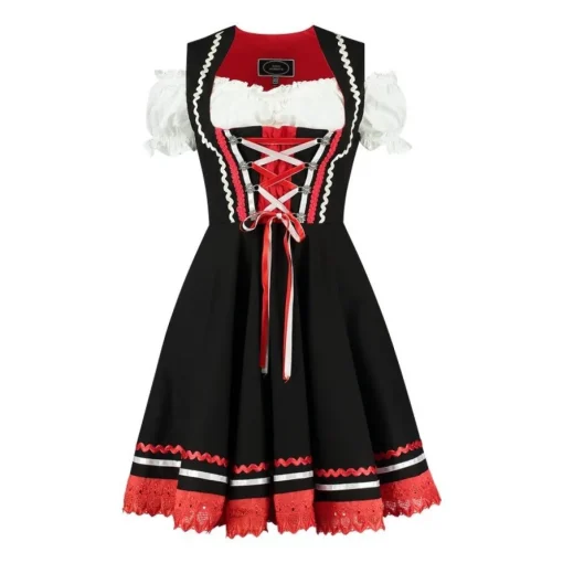 Dirndl Carmen Svart