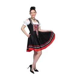 Dirndl Carmen Svart