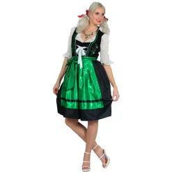 Dirndl Grønn og Svart