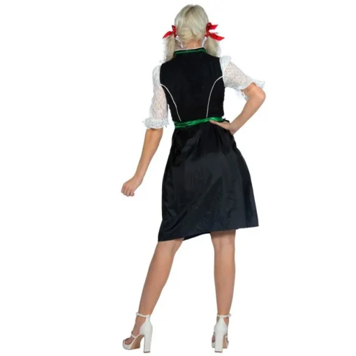 Dirndl Grønn og Svart
