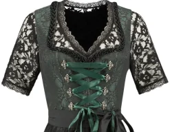 Dirndl Jacquard Svart og Grønn