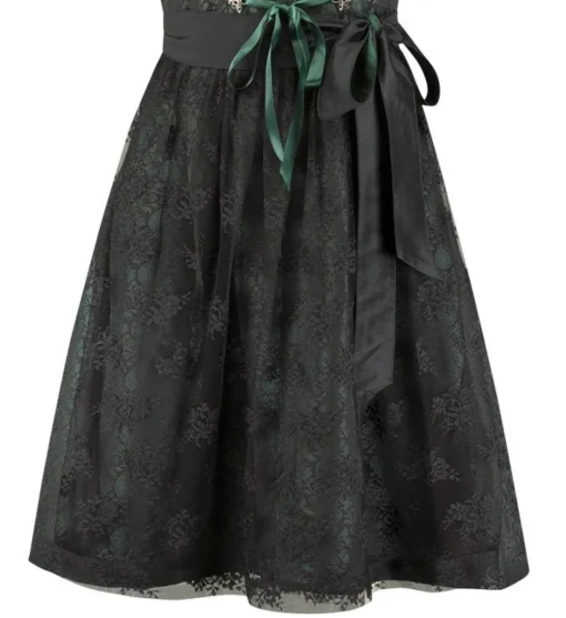 Dirndl Jacquard Svart og Grønn