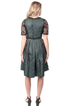 Dirndl Jacquard Svart og Grønn