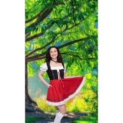 Dirndl Lise Rød