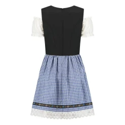 Dirndl Lise Ruter Blå
