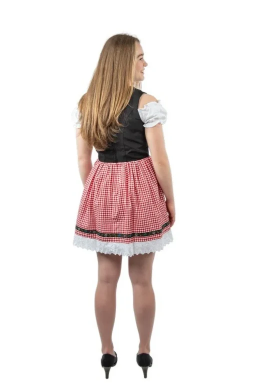 Dirndl Lise Svart og Rød