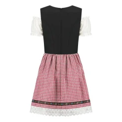 Dirndl Lise Svart og Rød