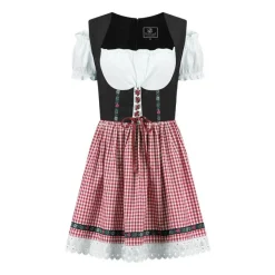 Dirndl Lise Svart og Rød