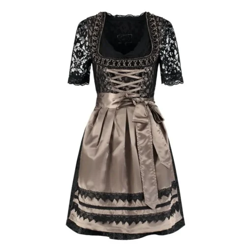 Dirndl Midi Svart