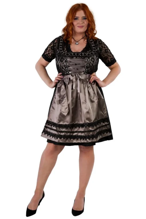 Dirndl Midi Svart
