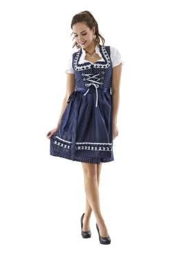Dirndl Polka Blå