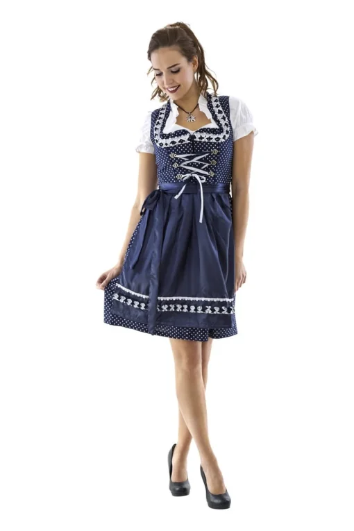 Dirndl Polka Blå