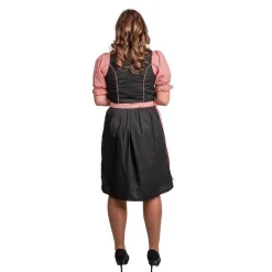 Dirndl Rutemønster Rød og Svart