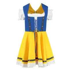 Dirndl Susi Gul og Blå