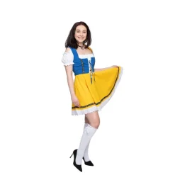 Dirndl Susi Gul og Blå