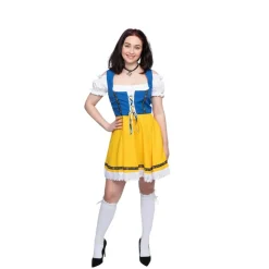 Dirndl Susi Gul og Blå