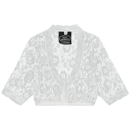 Dirndlbluse Topp Blonde Hvit