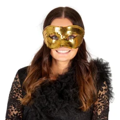 Disco Halvmaske Gull