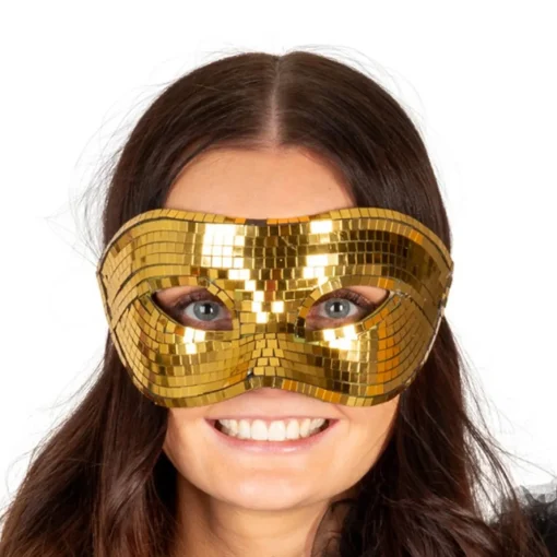 Disco Halvmaske Gull