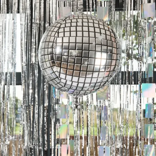 Disco Party Rund Folieballong