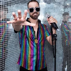Disco Skjorte Regnbue