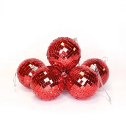 Diskokuler Rød 8 cm