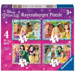 Disney Prinsesse® 4-i-1 Puslespill Rosa