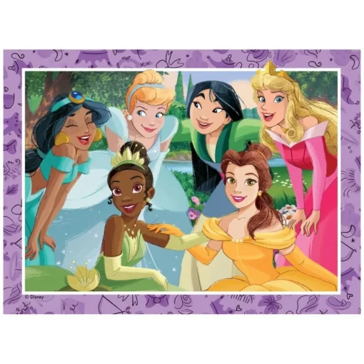 Disney Prinsesse® 4-i-1 Puslespill Rosa