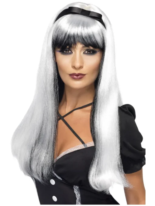 Diva Hekseparykk Hvit