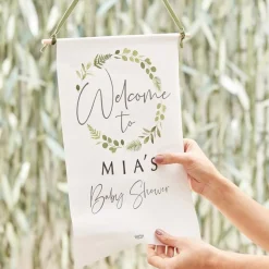 DIY Babyshower Velkomstskilt