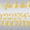 DIY Fødselsdag Banner Hengepynt Gull