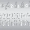 DIY Fødselsdag Banner Hengepynt Sølv
