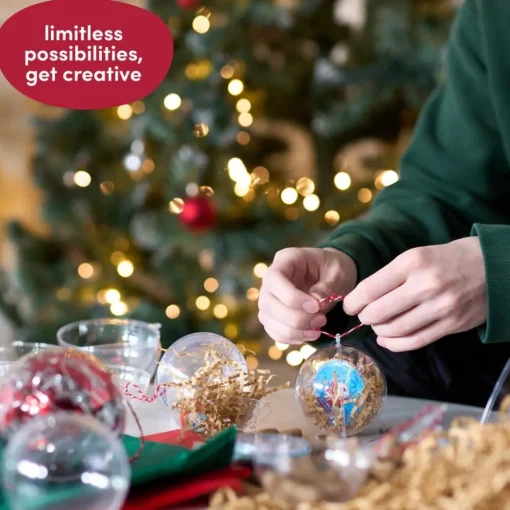 DIY Julekuler Gjennomsiktig