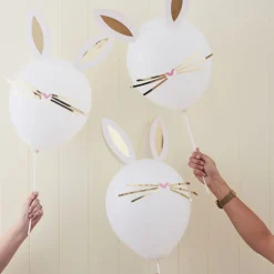 DIY Påskehare Ballonger Gull