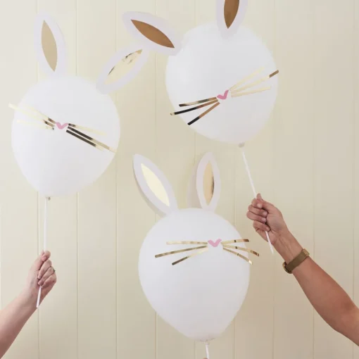 DIY Påskehare Ballonger Gull